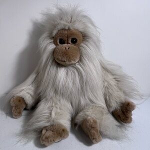 1989 Unipak International Orangutan White Monkey Plush Furry Peach Bum